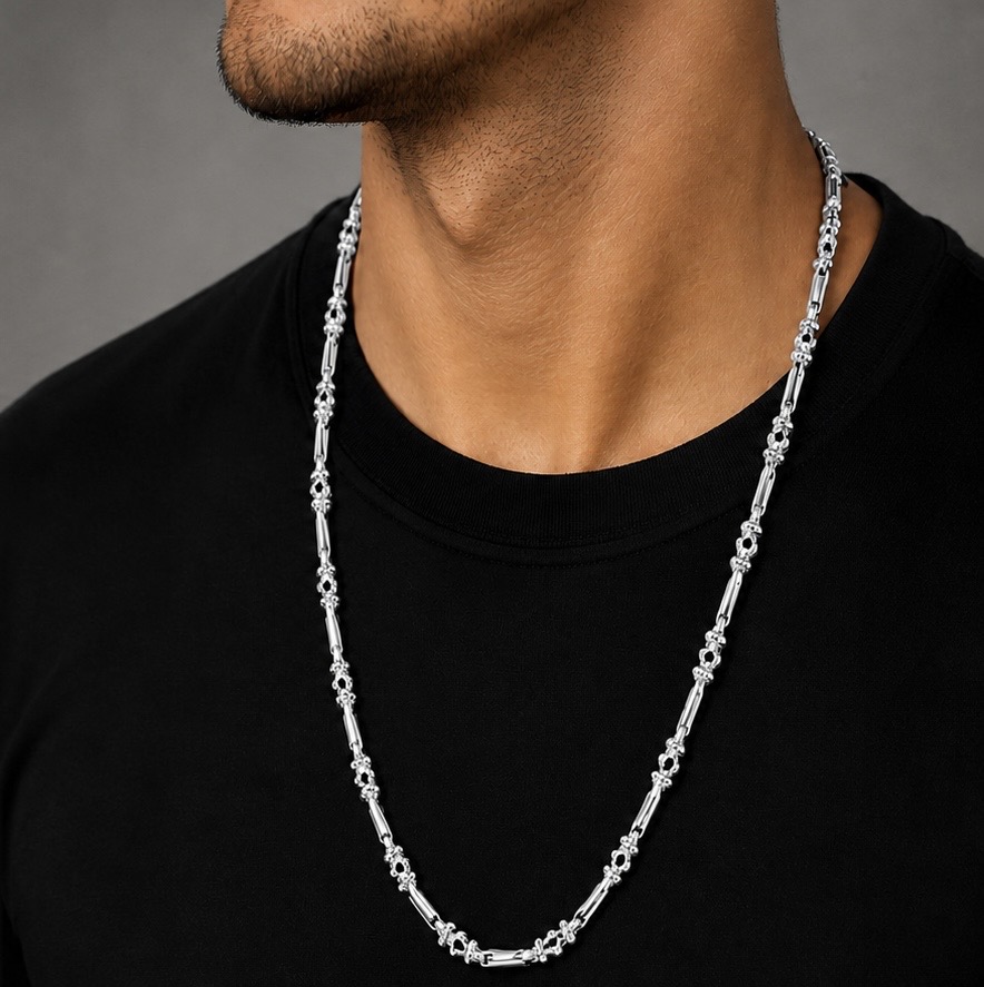 925 Sterling Silver Gents Chain | Premium Men’s Silver Chain Ch652