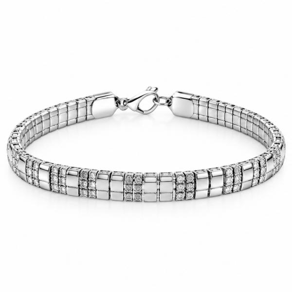 Men’s 925 Sterling Silver Premium Multi-Link Bracelet | Designer Silver Bracelet for Gents BR124